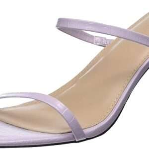 The Drop Women's Avery Square Toe Two Strap High Heeled Sandal