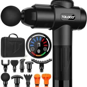 TOLOCO Massage Gun, Deep Tissue Back Massage for Athletes for Pain Relief
