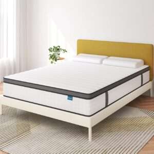 Queen Mattresses,12 Inch Queen Size Mattress in a Box,Memory Foam Hybrid White Mattress