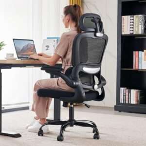 Office Chair Ergonomic Desk Chair, 330 LBS Home Mesh Office Desk Chairs with Wheels