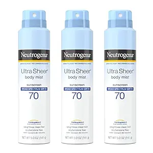 Neutrogena Sunscreen Spray, Ultra Sheer ® Body Mist, Broad Spectrum SPF 70