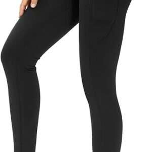 THE GYM PEOPLE Thick High Waist Yoga Pants with Pockets, Tummy Control