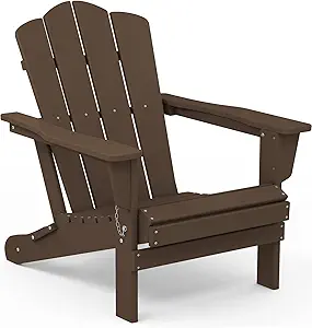 Roll over image to zoom in        9 VIDEOS  View in Your Room KINGYES Folding Adirondack Chair