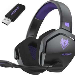 NUBWO G06 Dual Wireless Gaming Headset with Microphone for PS5, PS4, PC, Mobile, Switch: 2.4GHz