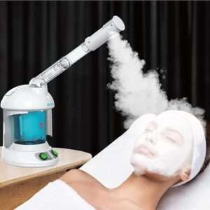 Facial Steamer - DENFANY Nano Ionic Face Steamer with Extendable 360° Rotating Arm