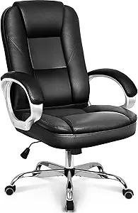 NEO CHAIR Gaming Grey Chair | Leather | High Back | Lumbar Support, Cushion