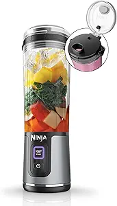 Ninja BC151BK Blast Portable Blender, Cordless, 18oz. Vessel, Personal Blender