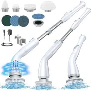LABIGO Electric Spin Scrubber LA1 Pro, Cordless Spin Scrubber with 4 Replaceable Brush