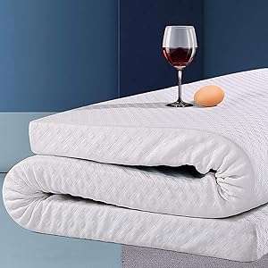EDILLY 3 Inch Cooling Gel Memory Foam Mattress Topper King Size, with Removable Soft Cover