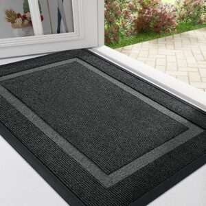 OLANLY Front Door Mat Indoor Outdoor Entrance, Waterproof All-Season, All-Weather Doormat