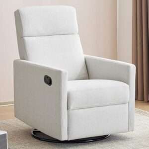 Swivel Rocking Recliner Chair for Adults, Rocker Nursery Glider Chair for Living Room