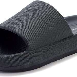 BRONAX Pillow Slippers for Women and Men | House Slides Shower Sandals | Cushioned Thick Sole