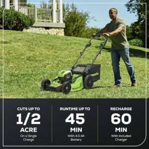 Greenworks 80V 21" Brushless Cordless (Self-Propelled) Lawn Mower (75+ Compatible Tools)