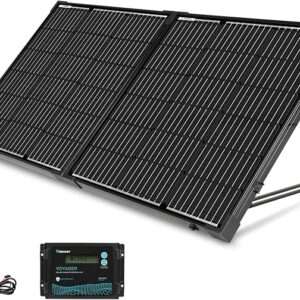 Renogy 100 Watt 12 Volt Portable Solar Panel with Waterproof 20A Charger Controlle