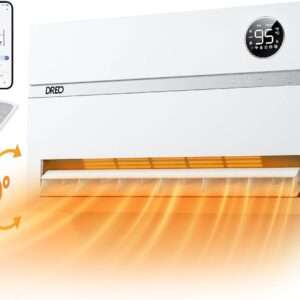 Dreo Smart Wall Heater, Electric Space Heater for Bedroom 1500W, 120° Vertical Oscillation