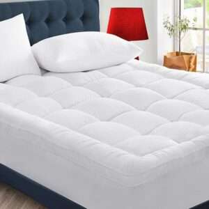CYMULA Queen Mattress Topper for Back Pain - Extra Thick Cooling Mattress Pad Cover for Queen