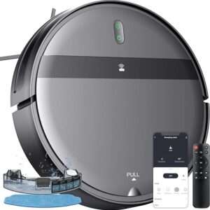 Robot Vacuum Cleaner and Mop Combo,Powerful Suction,Dustbin and Watertank,Self
