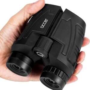 Occer 12x25 Compact Binoculars for Adults and Kids, Large Eyepiece Waterproof Binocular