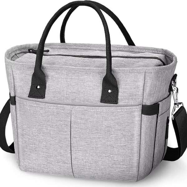 KIPBELIF Cute & Roomy Lunch Box for Women – Adults Large Insulated Lunch Bag with Shoulder Strap