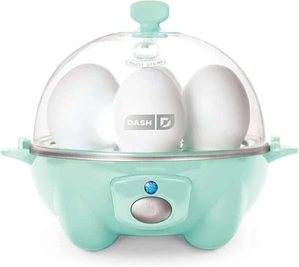 DASH Rapid Egg Cooker: 6 Egg Capacity Electric Egg Cooker for Hard Boiled Eggs, Poached Eggs