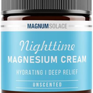 Magnesium Lotion – Hydrating Nighttime Magnesium Cream – Apply to Legs, Arms or Chest