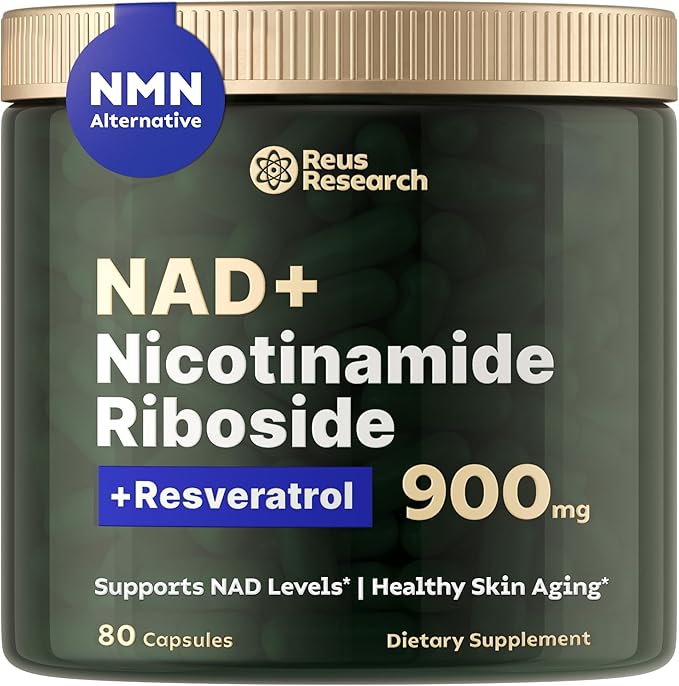 Reus Research NMN Supplement Alternative - Liposomal Nicotinamide Riboside w/Resveratrol