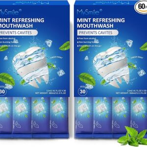 MySmile Mouthwash Alcohol Free, Mouth Wash for Adults, Travel Mouthwash Helps
