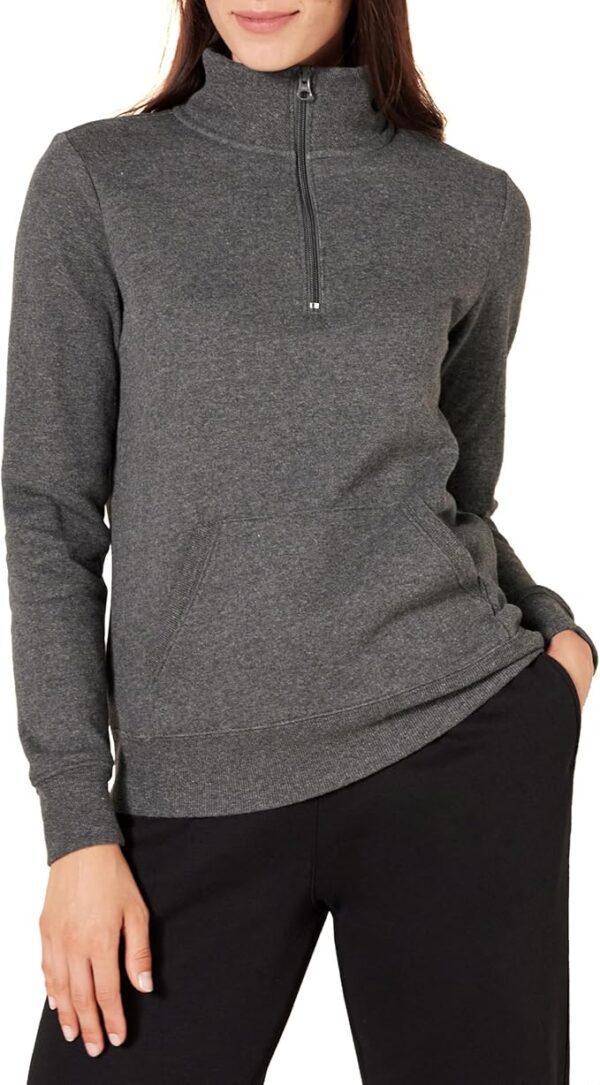 Amazon Essentials Women's Long-Sleeve Fleece Quarter-Zip Top (Available in Plus Size)