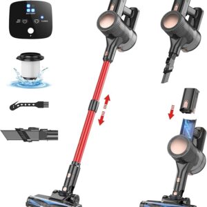 Cordless Vacuum Cleaner, 35KPA 50 Mins Runtime Self-Standing Vacuum Cleaners for Home