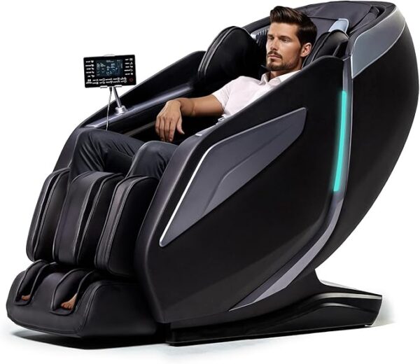 4D Massage Chair Full Body Zero Gravity Recliner - 55“ SL-Track,15 Auto Modes,11 Massage Technique