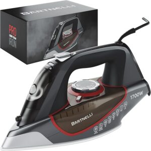 Bartnelli Pro Luxury Steam Iron for Clothes | New Powerful Steam Technology