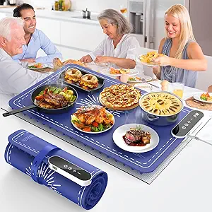 Warming Mat for Food, Upgrade 248℉ Food Warming Mat, Electric Warming Tray