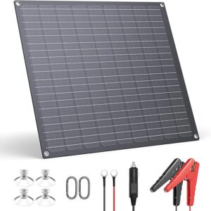30W 12V Solar Battery Charger,12V Solar Battery Maintainer Trickle Charger