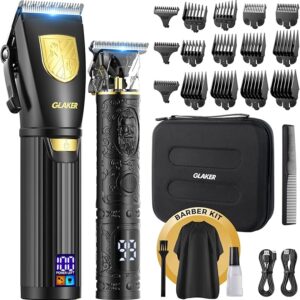 GLAKER Hair Clippers for Men Professional, Cordless Clippers for Hair Cutting, Mens Hair Clippers