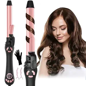 Rotating Curling Iron - 1 Inch Automatic Curling Iron for Long-Lasting Curls Waves