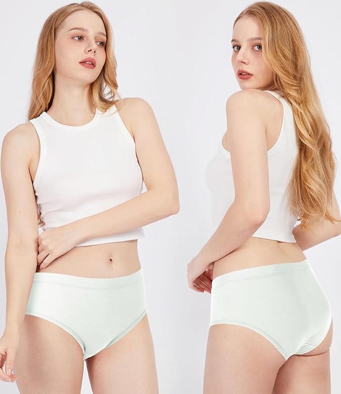 BAMBOO COOL Womens Underwear, Moisture-Wicking Briefs, Soft and Breathable Panties