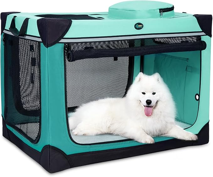 Ownpets Collapsible Dog Crate, 36 inch Portable Travel Dog Crate for Large Dogs
