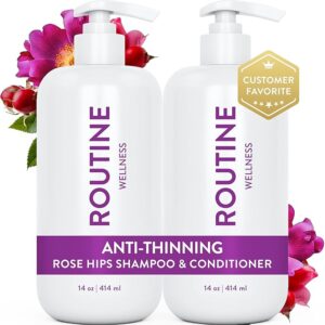 Routine Wellness Anti-Thinning Shampoo and Conditioner Set for Thinning Hair