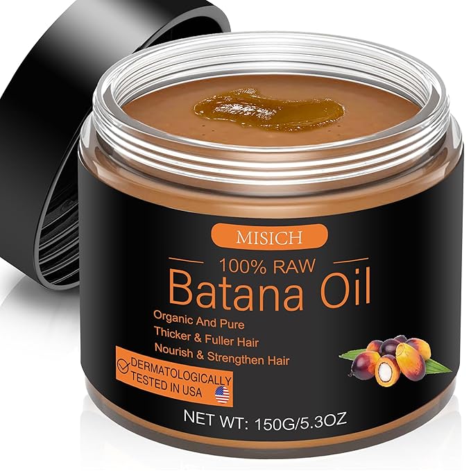 Raw Batana Oil for Hair Growth, 100% Natural Pure Dr. Sebi Batana Oil from Honduras
