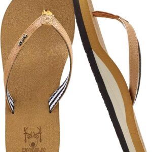 KuaiLu Womens Arch Support Flip Flops Comfortable Yoga Mat Slip on Summer Beach