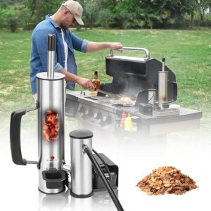 Cold Cheese Smoker Generator For Smoker, Smoke Tube For Pellet Smoker,Outdoor Hot or Cold Smoker with Air Pump