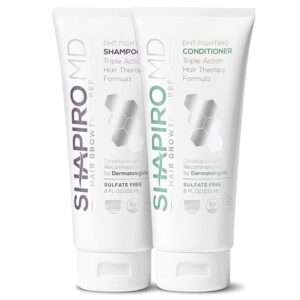 Shapiro MD Hair Growth Experts Hair Loss Shampoo and Conditioner, DHT Fighting Vegan Formula for Thinning Hair