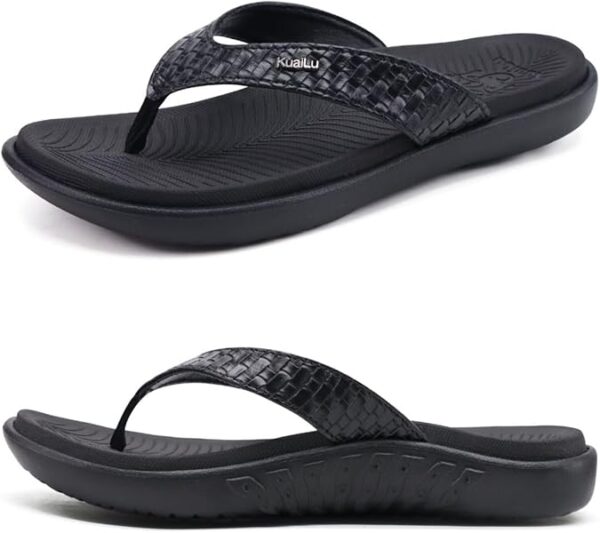 KuaiLu Womens Flip Flops Ladies Yoga Mat Comfortable Walking Thong Sandals