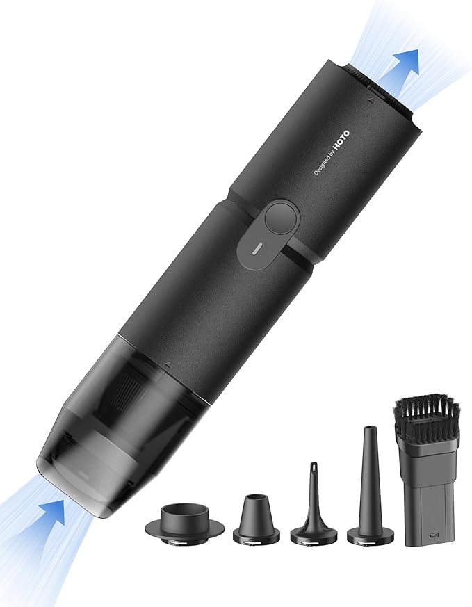 HOTO Handheld Vacuum Cleaner Cordless, Desk Vacuum Cleaner Compressed Electric Air Duster
