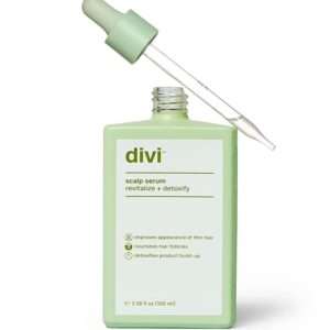 Divi Hair Scalp Serum for Women and Men - Revitalize and Balance Your Scalp - Improves Appearance of Thinning Hair