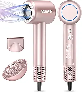 Hair Dryer, High-Speed Ionic Low Noise Blow Dryer with Brushless Motor for Fast Drying