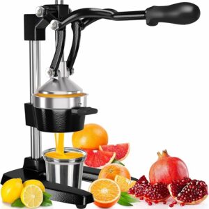 urolux Cast Iron Citrus Juicer | Extra-Large Commercial Grade Manual Hand Press