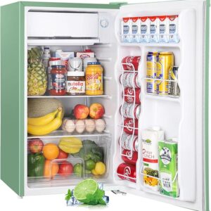Upstreman 3.2 Cu.Ft Mini Fridge with Freezer, Single Door Mini Fridge