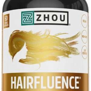 Zhou Hairfluence - Vegan Biotin Supplement for Hair Growth for Men & Women, Supports Stronger