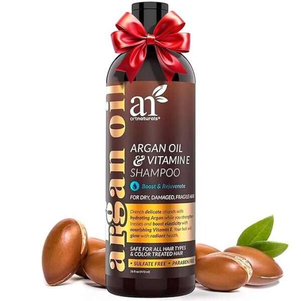 artnaturals Argan Hair Growth Shampoo - (16 Fl Oz / 473ml) - Sulfate Free - Treatment for Hair Loss